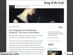 Sites similar to songofthelarkblog.com