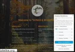 Sites similar to songsandwhispers.de