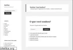Sites similar to sonharcomsonhos.net