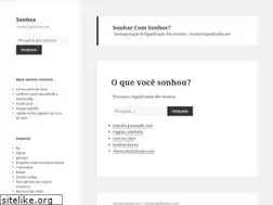 Sites similar to sonhossignificado.net