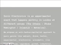 Sites similar to sonicelectronicsfestival.org