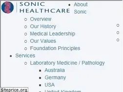 Sites similar to sonichealthcare.com