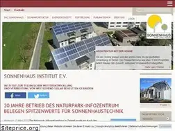 Sites similar to sonnenhaus-institut.de