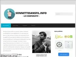 Sites similar to sonnettesansfil.info