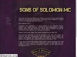 Sites similar to sonsofsolomonmc.com