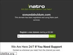 Sites similar to sonundabuldum.com