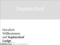 Sites similar to sophienhof-lodge.com