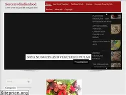 Sites similar to sorceryofindianfood.com