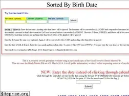 Sites similar to sortedbybirthdate.com