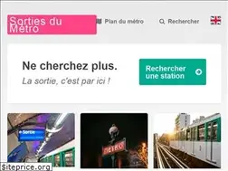 Sites similar to sortiesdumetro.fr