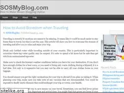 Sites similar to sosmyblog.com