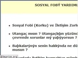 Sites similar to sosyal-fobi.net
