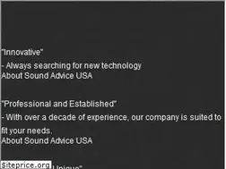 Sites similar to soundadvice-usa.com