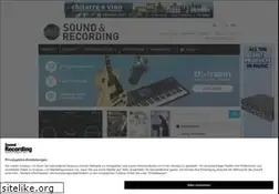 Sites similar to soundandrecording.de