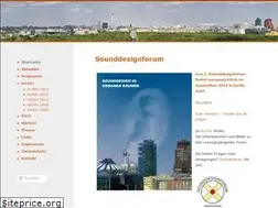 Sites similar to sounddesignforum.de