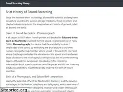 Sites similar to soundrecordinghistory.net