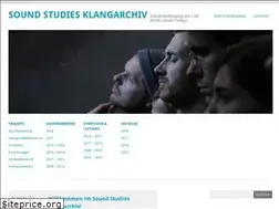 Sites similar to soundstudies.info