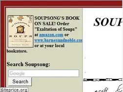 Sites similar to soupsong.com