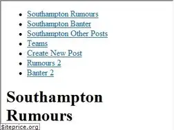 Sites similar to southamptonrumours.co.uk