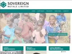 Sites similar to sovereignmetals.com.au