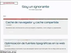 Sites similar to soyunignorante.es