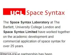 Sites similar to spacesyntax.org