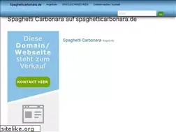 Sites similar to spaghetticarbonara.de