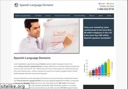 Sites similar to spanishlanguagedomains.com