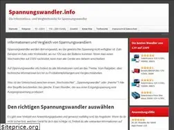 Sites similar to spannungswandler.info