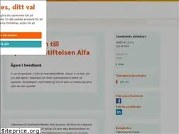 Sites similar to sparbanksstiftelsenalfa.se