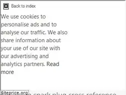 Sites similar to sparkplug-crossreference.com