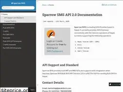 Sites similar to sparrowsms.readthedocs.io