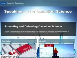 Sites similar to speakingupforscience.ca