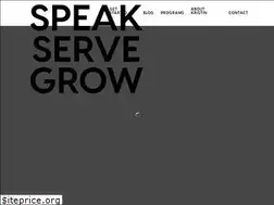 Sites similar to speakservegrow.com