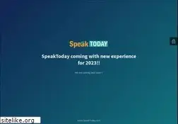 Sites similar to speaktoday.com