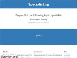 Sites similar to specialist.sg