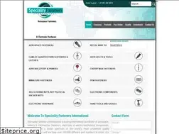 Sites similar to specialityfasteners.in