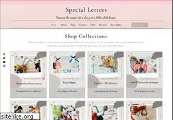 Sites similar to specialletters.com