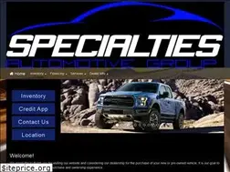 Sites similar to specialtiesauto.com