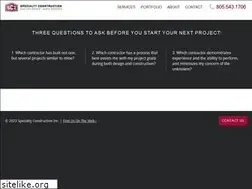 Sites similar to specialtyconstruction.com