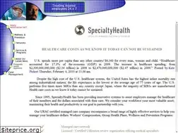 Sites similar to specialtyhealth.com