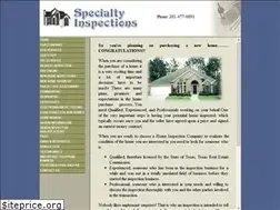 Sites similar to specialtyinspections.com