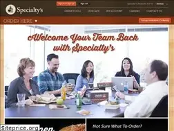 Sites similar to specialtys.com
