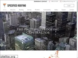 Sites similar to specifiedroofing.com