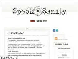 Sites similar to speckofsanity.com
