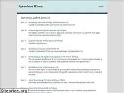 Sites similar to specminor.org