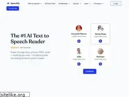 Sites similar to speechify.com
