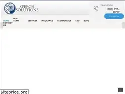 Sites similar to speechsolutionshawaii.com