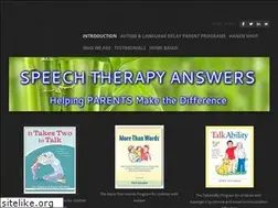 Sites similar to speechtherapyanswers.com