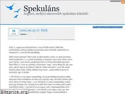 Sites similar to spekulans.blog.hu